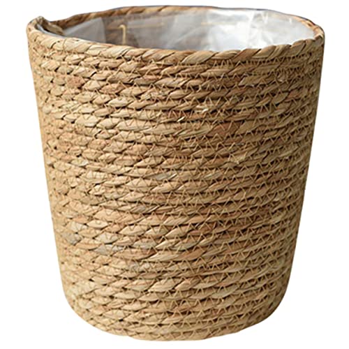 BESPORTBLE Planter Straw Woven Basket Plant Vase Liner for Home Decor Centerpiece