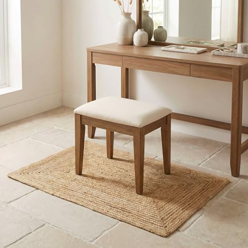 Super Area Rugs Farmhouse Jute Braided Rug - Reversible Natural Fiber- Eco Friendly Rug for Living Room - Kitchen - Entryway Hand Woven, Natural, Rectangle 2' X 3' - color: Natural, size: 2' x 3' (Rectangular)