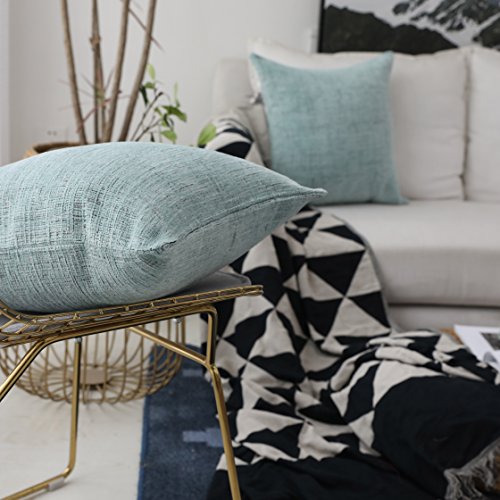 Home Brilliant 12x20 Pillow Cover Set of 2, Lumbar Chenille Pillow Covers Plush Velvet Decorative Throw Pillow Cases for Couch Living Room,12 x 20 Inch(30x50cm), Teal - color: Teal, size: 20" x 12" (Pack of 2)