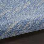 Nourison Home Nourison Essentials Blue Grey 2'2" x 7'6" Area Rug - Easy Clean, Non Shedding, Bed Room, Living Room, Dining Room, Kitchen (8' Runner) - color: Blue/Grey, size: 2'2" x 7'6" (Runner)
