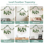 Large Macrame Wall Hanging Handmade Boho Tapestry 43"x32" - Wall Art Decor for Living Room, Bedroom, Wedding (Green)