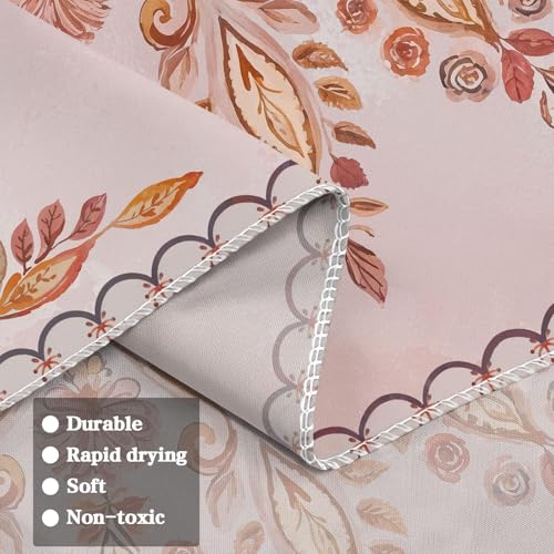 Neasow Mandala Tapestry, Aesthetic Boho Floral Wall Decor, Bohemian Cute Pink Tapestries for Bedroom Living Room, Women Girly Art 36×48 inches - color: Pink, size: 48"L x 36"W