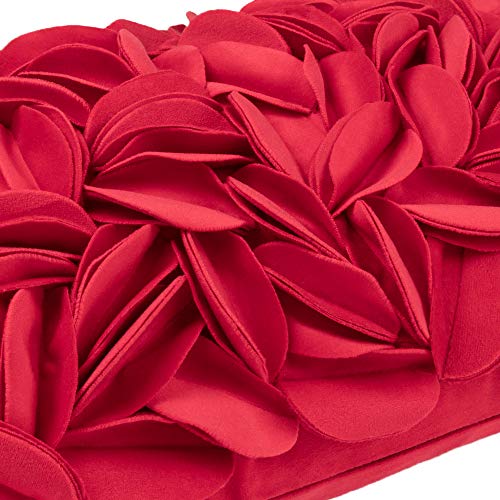 KINGROSE Handmade 3D Flower Throw Pillow Cover Decorative Cushion Cover Soft Pillow Case Sham for Sofa Couch Bed Living Room Home 12 X 20 Inches Velvet Christmas Red - color: Red - Velvet