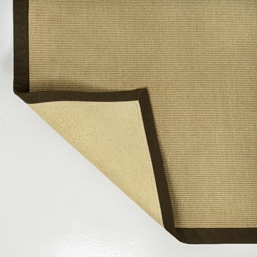 JONATHAN Y Border Jute Runner Rug Natural/Brown 2X8 ft, Camden Farmhouse Cottage for Living Room, Bedroom, Kitchen, Office, Easy-Cleaning, High Traffic, Pet-Friendly, Non-Shedding KTN100B-28 - color: Natural/Brown, size: 2'2" x 8' (Runner)