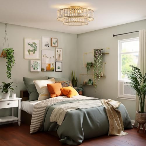 20" Boho Ceiling Fan with Lights Flush Mount,Bohemia White Wood Bead Close to Ceiling Fan Light, 4 Lights Low Profile Enclosed Ceiling Fans with Remote Control for Bedroom Living Room Kitchen - color: White-2