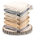 Cashmere Blanket – Hand Woven 100% Pure Wool Throw Blanket, 135 x 270 cm – Herringbone Pattern Cozy, and Soft Blanket for Bed, Sofa, or Couch - Made in Nepal - color: White