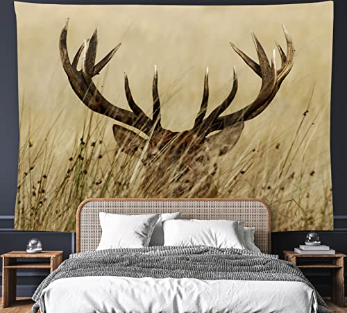 feelacle Deer Tapestry 60" X 40" Wild Animal Wall Hanging Party Decorations Home Decor For Bedroom Living Room Dorm (150 X 100cm) - color: Deer, size: 60"L x 40"W