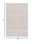 SAFAVIEH Area Rug 4x6 - Natural Fiber Collection - Natural & Blue, Handmade Jute & Wool, Ideal for Living Room, Bedroom, Dining Space (NFB225N) - color: Natural/Blue, size: 4' x 6' (Rectangular)