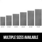 GORILLA GRIP Comfortable Cushioned Kitchen Mats for Floor, 48x20, Waterproof and Stain Resistant Soft Top, 3/4 Inch Thick Ergonomic Standing Desk Anti Fatigue Mat, Foam Supports Ankles and Feet, Grey