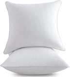 FAVRIQ 26 x 26 Euro Pillow Inserts - 26 Inch Decorative Throw Pillows for Couch Bed Sofa with 100% Cotton Cover - Pack of 2