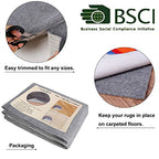 Non Slip Rug Pad Grippers - 2x10 Ft, 1/8" Thick, (Felt + Rubber) Double Layers Area Carpet Mat Tap, Provides Protection and Cushioning for Hardwood or Tile Floors - size: 2'X10', style: Felt + Rubber- 1/8" Thick