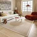 Rugs USA Patricia Ivory, 4' x 6', Solid, Jute & Wool, Soft and Textured, High Traffic, Stain Resistant, Easy Clean, Durable Area Rug for Bedroom, Living Room, Dining Space, Den, Foyer, Entryway - size: 4' x 6' (Rectangular)