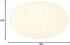 SAFAVIEH Area Rug 10' Round - Natural Fiber Collection - Marble & Beige, Sisal, Woven Design with Border (NF143C)