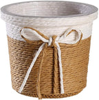 Ochine Small Plant Basket for Plants, Modern Storage Basket Decorative Natural Rope Basket, Flower Pot Table Indoor Planters, Small Storage Organizer Basket Rustic Home Decor
