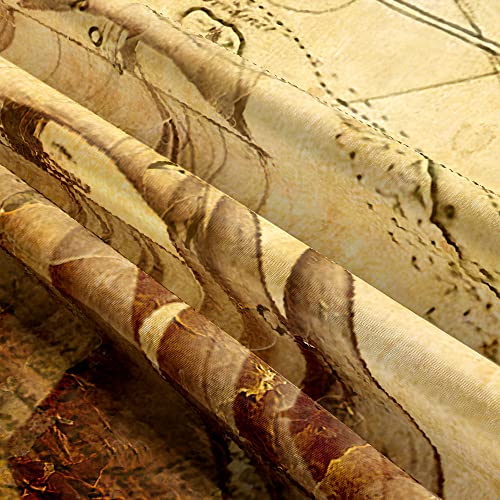 Old Map Tapestry, Vintage Nautical Pirate Treasure World Map Art Tapestries Wall Hanging for Men Bedroom College Dorm Living Room Office Decor 60X40", Fun Pirate Ship Cool Poster Blanket - color: Map-2, size: 40"L x 60"W