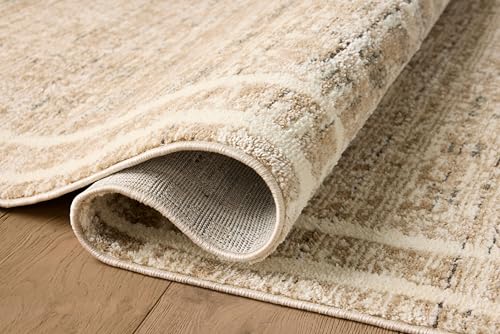 Loloi Jeremiah Brent Bleecker Collection BLE-07 Khaki/Natural 4'-0" x 6'-0" Accent Rug - color: Khaki / Natural, size: 4' x 6' (Rectangular)