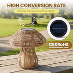 Portable Rattan Table Lamp for Indoor Outdoor, CE,RoHS Certified Solar Charging & Replaceable Battery LED Light, Ratten Bedroom Lamp with Warm Candle Bulb for Patio Bedroom, Pack of 1 - style: Pack of 1