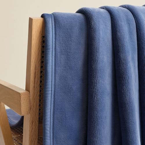 UGG Coco Throw Blanket – Fluffy Warm Blanket for Couch, Perfect for Bedroom Decor, House Warming Gifts or Luxurious Birthday Gifts for Women, 50" x 70", Blue Dart - color: Blue