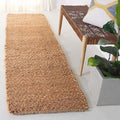SAFAVIEH Natural Fiber Collection Runner Rug - 2'3" x 9', Natural, Handmade Farmhouse Fringe Jute, Ideal for High Traffic Areas in Living Room, Bedroom (NF731A) - size: 2'3" x 9' (Runner)