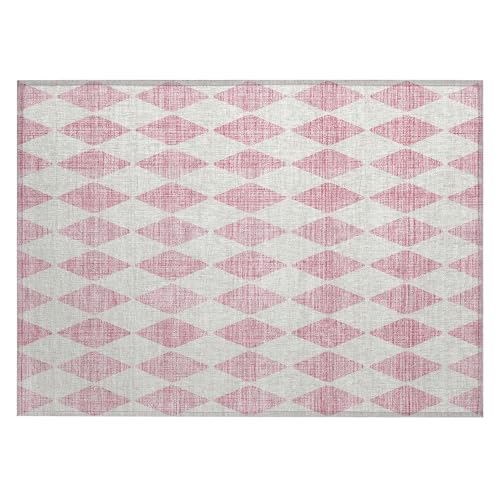 Addison Rugs Chantille ACN578 Pink 1'8" x 2'6" Indoor Outdoor Area Rug, Easy Clean, Machine Washable, Non Shedding, Bedroom, Living Room, Dining Room, Kitchen, Patio Rug - color: Pink, size: 1'8" x 2'6" (Rectangular)