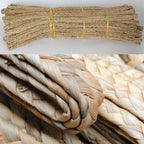 Czsycdsf 10 Meter 3 Strand Fiber Natural Corn Husk Braid Weave Braid Materials, Rattan Weave Material Basket Weaving Reed Weaving Supplies Rope for Crafts, DIY Projects and Repair Supplies, 1cm Width - size: 10 Meters (32.8 feet)