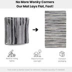 Ramanta Home Hand Woven 100% Cotton Rag Rug 3'x5' - Charcoal, Recycled Rugs, Boho Farmhouse Rugs for Living Room, Dinning Room, Kitchen, Entryway, Bedroom Rug - 36"x60" - color: Charcoal, size: 3 x 5 feet