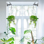 2-Pack 10 Inch Aesthetic Plant Hangers Outdoor – Metal Hanging Plant Bracket with Beautiful Hummingbird Pattern – Heavy Duty Plant Hooks for Hanging Plants, Bird Feeder, Wind Chime, Lantern - color: 2-Pack