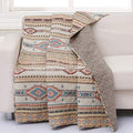 Barefoot Bungalow Phoenix Quilted Throw Blanket, 50 x 60 inches, Tan