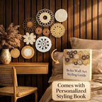 10 piece (Bohemian) Boho Wall Basket Decor – Handmade Woven Wall Baskets, Farmhouse Wall Art, Rustic Hanging Basket Set for Living Room, Bedroom & Kitchen Summer decoration - style: Bohemian