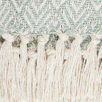 DII Diamond Throw Collection Cotton Woven, 50x60, Jadeite - color: Jadeite