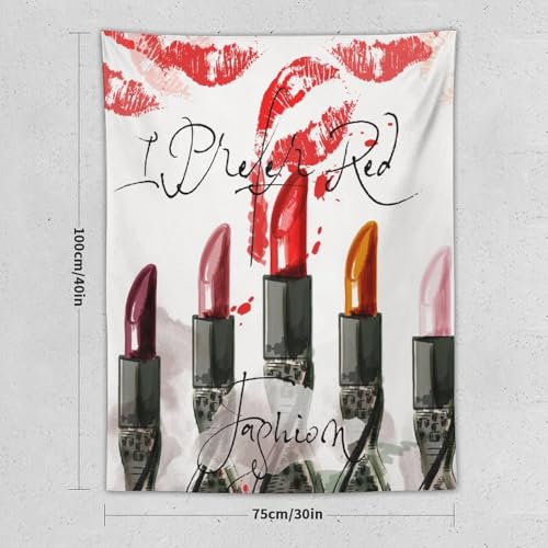 Fashion Girl Tapestries Cosmetic Perfume Bag Lipstick Pink Tapestry Girly Makeup Tapestry Wall Hanging Modern Trendy Aesthetic Wall Art Decor for Kids Teen Women Decor 30"x40" - color: Makeup-2, size: 40"L x 30"W