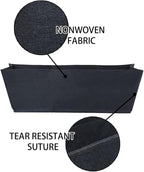 Non-Woven Fabric Plant Grow Bags Replacement Coco Liner Window Basket,Trough Shaped Wall and Deck Mount Planters,Round Hanging Basket (4Pack, 24)