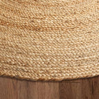Chardin home Hand Woven Natural Jute Braided Rug – 6' Round | Rustic Boho Farmhouse Reversible Area Rug for Living Room, Dining Room, Nursery, Entryway, Study, or Patio | Solid Natural Fiber Rug - size: 6' (Round)
