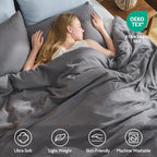 EMME Muslin Cotton Duvet Cover Set Queen Size Linen Like Soft Breathable Lightweight Summer Comforter Cover Set with Zipper Closure (Dark Grey, Queen, 90"x90") - color: 05 - Dark Grey, size: Queen(90"×90")