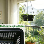 12 Pcs 7 Inch Aquatic Plant Baskets for Hydroponics Water Garden Plant Pots Black Plastic Mesh Basket Square Plastic Mesh Pond Containers for Live Aquarium Plants - style: 7" Square-12 PCS