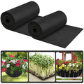 Riare 16x80 Inch Black Felt Planter Liner Roll- 2 Rolls Non-Woven Fabric Planter Liner for Outdoor Plants, Coco Liner Roll Alternative Basket Planter Liner for Planters Hanging Basket Window Box - size: 16 x 80 Inch