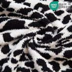 MH MYLUNE HOME Ultra Soft Leopard Throw Blanket (71x78 inches) Microfiber Blanket Plush Warm Reversible Cheetah Blanket Leopard Pattern Throw for Couch Bed Sofa, Black and White, 71"x78" - color: Leopard Black White, size: 71"x78" - 550 GSM