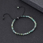 Women Boho Wrap Bracelet,Handmade Natural Stone Crystal Emperor Beads Heart Bracelet, Fashion Bohemian Jewelry Gift for Women - color: African Turquoise