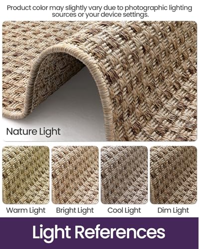 DEXI Dirt Trapper Door Mat, 31x48 Washable Doormat, Dirt Resistant and Absorbent, Easy Clean Low-Profile Floor Rugs for Entryway, Front Door, and Inside Entrance, Checkered Beige - color: Checkered Beige, size: 2'7" X 4' (Rectangular)