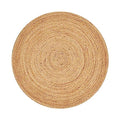 Savi Home Hand Woven Jute Braided Rug, 3' Round - Natural, Reversible Area Rugs for Living Room, Farmhouse, Kitchen, Handcrafted 3 Feet Round Area Rugs - Natural - color: Natural, size: 3' (Round)