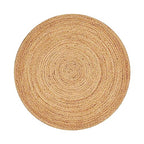 Savi Home Hand Woven Jute Braided Rug, 3' Round - Natural, Reversible Area Rugs for Living Room, Farmhouse, Kitchen, Handcrafted 3 Feet Round Area Rugs - Natural - color: Natural, size: 3' (Round)