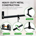 Hanging Planters for Indoor Plants with 4 Pots, Adjustable Window Plant Rod, Space-Saving Herb Garden Holder for Wall or Ceiling Mount (40in-4 Hanging basins)
