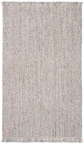 SAFAVIEH Natural Fiber Collection Accent Rug - 2' x 3', Grey & Natural, Handmade Woven Fringe Jute, Ideal for High Traffic Areas in Entryway, Living Room, Bedroom (NF826F) - color: Grey/Natural, size: 2' x 3' (Rectangular)