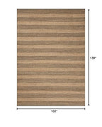 Loloi Chris Loves Julia Judy Collection JUD-06 Natural/Chocolate 8'-6" x 11'-6" Area Rug - color: Natural / Chocolate, size: 8'6" x 11'6" (Rectangular)