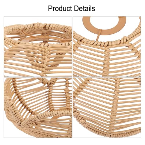 Boho Rattan Lamp Shade, Shuwea 3Pack Lotus Flower Shaped Wicker Woven Lampshades, Replacement Light Covers for Pendant Lights Ceiling Lights Table Lamps Floor Lamps Wall Sconces