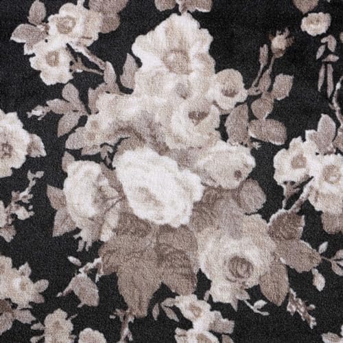 Betsey Johnson - Blanket, Buttery-Soft Throw Blanket for Couch or Bed, Boldly Plush & Oversized Bedding (Vintage Floral Black, 50" x 70") - color: Vintage Floral Black