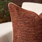 Yangest Chenille Pillow Cover 20 x 20 Inches, Thick Textured Square Throw Pillow Cover Farmhouse Modern Soft Accent Couch Neutral Pillow Cover for Living Room Bedroom, Red - color: Red, size: 20" x 20" (Pack of 1)