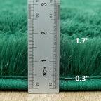 Awaytail Fluffy Lightweight 2x3 Feet, Blackish Green Under Desk Rug, Upgrade Anti-Skid Rectangular Rug for Boys Room - color: Blackish Green, size: 2' x 3' (Rectangular)