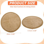 uxcell Round Stool Cushion, 10 x 10 Inch Round Seat Pads with Elastic Straps, Anti-Slip Soft Round Pad Chair Seat Cushions for Dining Chairs Kitchen Bar High Stool, Khaki - color: Khaki, size: 10 x 10 Inch