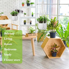 White Macrame Plant Hanger Set, 2 Pack Boho Hanging Plant Holder, Plants Hanger for Indoor Outdoor Home Decoration, 21 Inchs Braided Cotton Hanging Planters for Indoor Plants, No Tassels